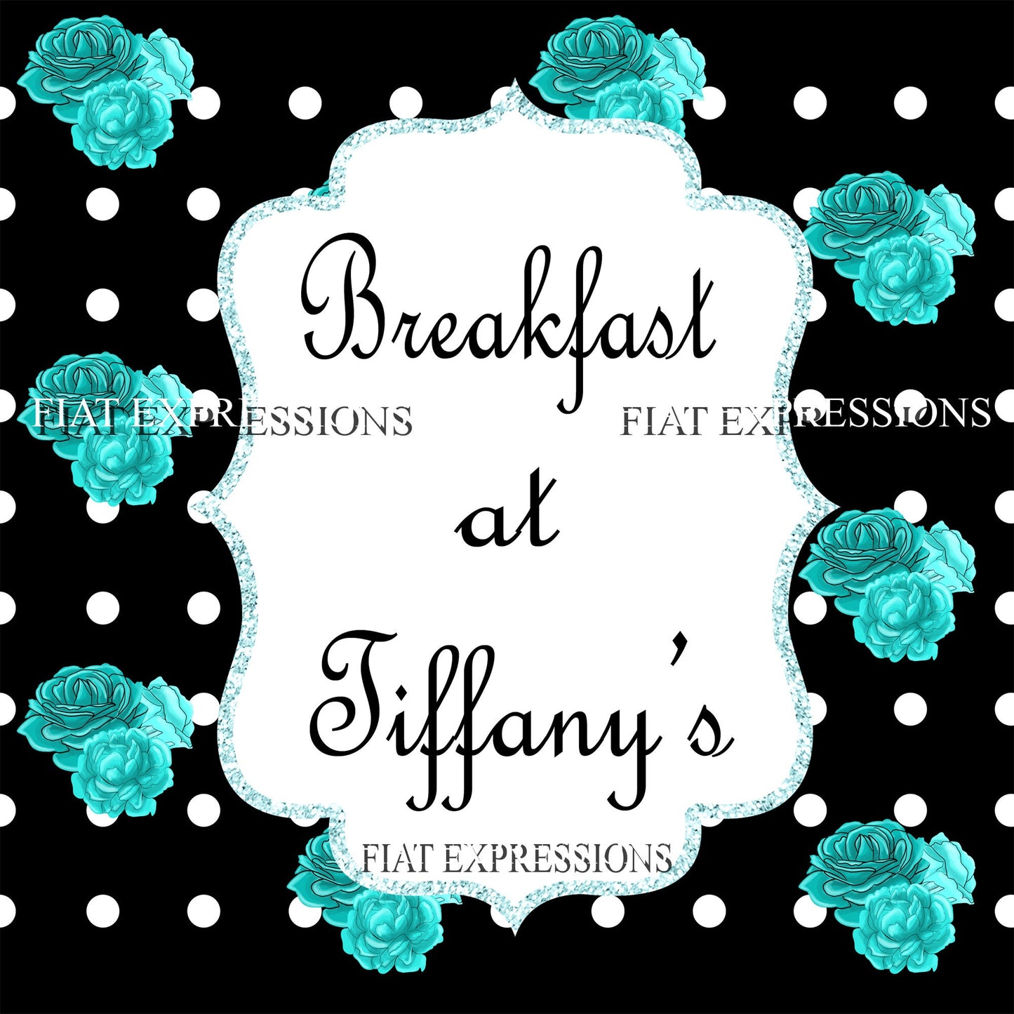 Breakfast at Tiffanys Girl Baby Shower Centerpiece