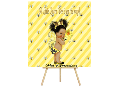 Fiat Expressions Queen Bee Baby Shower Poster
