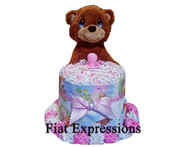 Fiat Expressions - Girl Nursery Rhyme Mini Diaper Cake