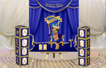 Fiat Expressions Prince Royal Blue Gold Baby Blocks