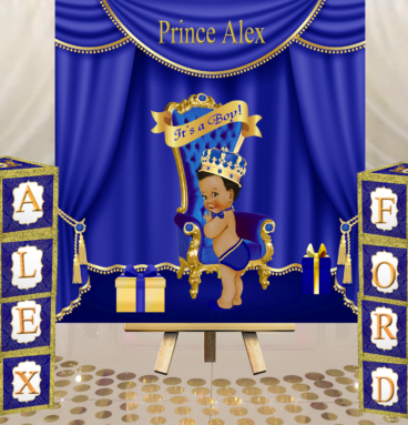 Fiat Expressions Prince Royal Blue Gold Baby Blocks