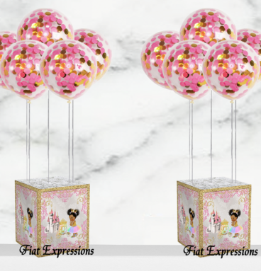 Fiat Expressions Princess Tutu Pink Blue Baby Shower Balloon Centerpieces