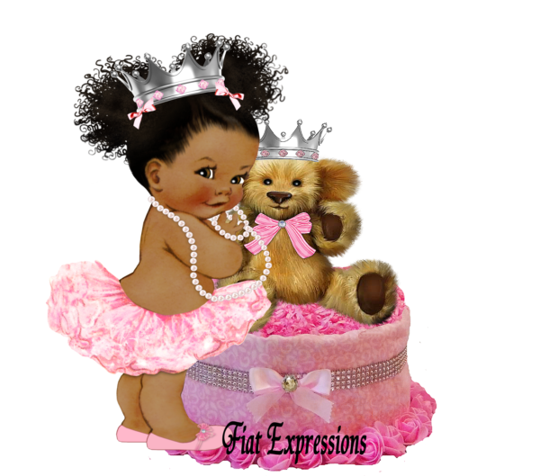 Fiat Expressions Princess Paisley Pink Silver Teddy Bear Diaper Cupcake
