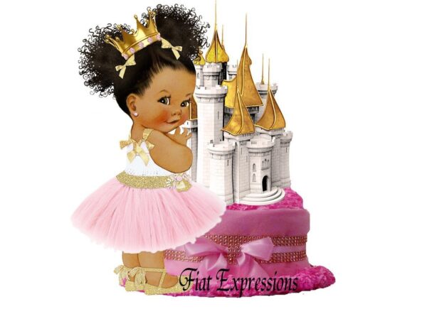 Fiat Expressions Princess Pink Gold Diaper Cupcake