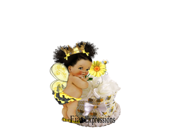 Fiat Expressions Bee Girl Diaper Cupcake