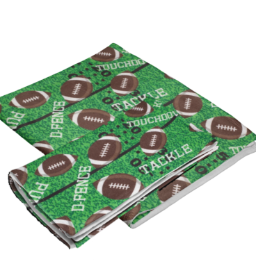 Fiat Expressions Football Touchdown Flannel Receiving Blanket & Burp Cloth Set
