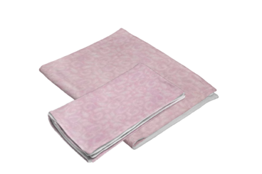 Fiat Expressions Pink Paisley Swirls Flannel Receiving Blanket & Burp Cloth Set