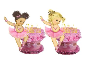 Fiat Expressions Ballerina Pink Gold Baby Bouquet Set