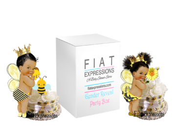 Fiat Expressions Bee Gender Reveal Diaper Cupcake