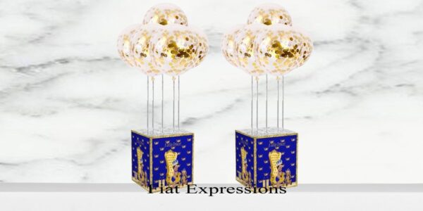 Fiat Expressions Prince Crowns Royal Blue Gold Baby Shower Balloon Centerpieces
