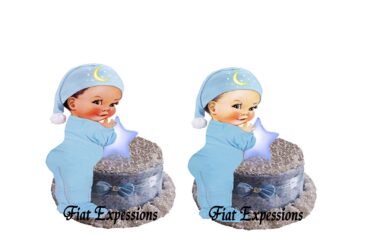 Fiat Expressions Twinkle Star Blue Diaper Cupcake