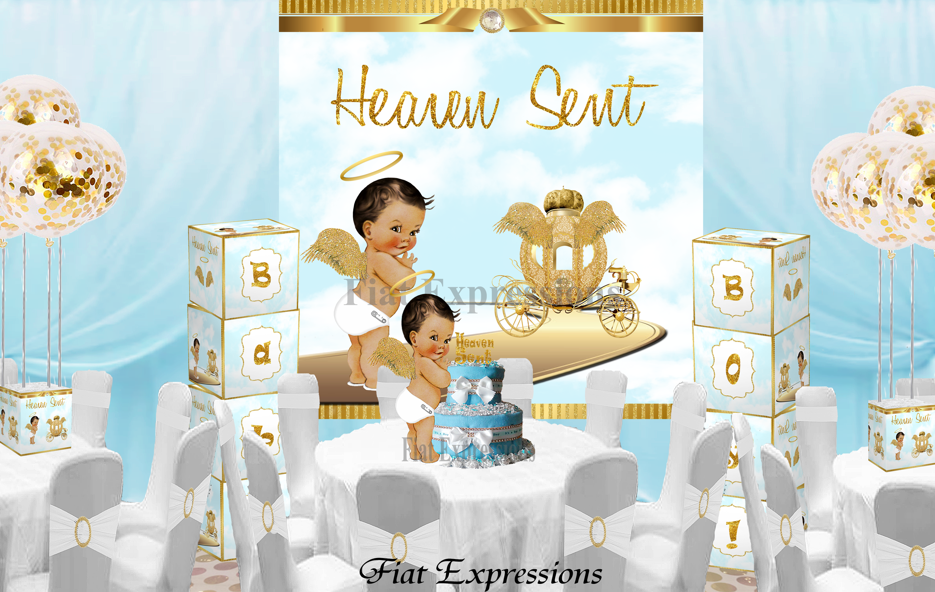 Heaven sent store baby shower supplies