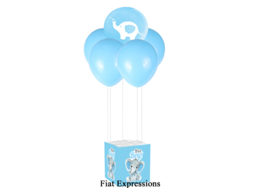 Fi Expressions Elephant Blue Baby Shower Balloon Centerpieces