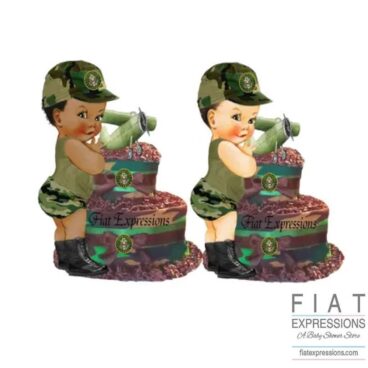 Army Boy Diaper Cake