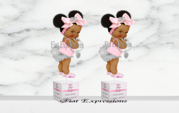 Fiat Expressions Classy Chic Diamonds Pearls Baby Centerpiece