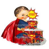 Superhero Baby Shower Diaper Cakes