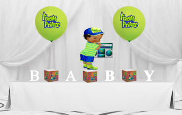 Fresh Prince Brick Wall Mini Baby Shower Centerpiece Set